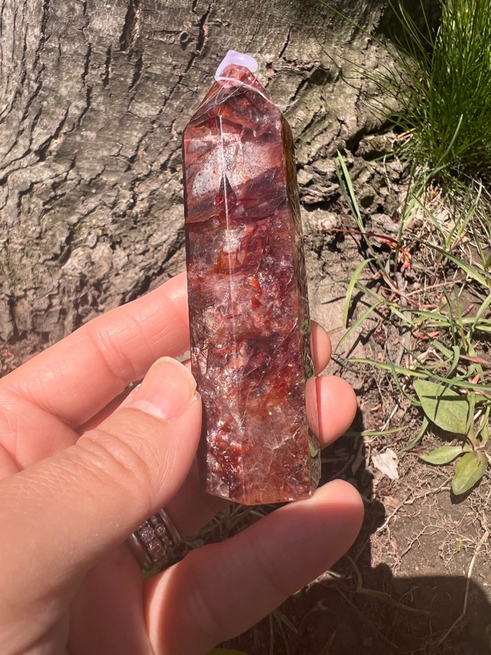 Fire (5) quartz tower | crystal